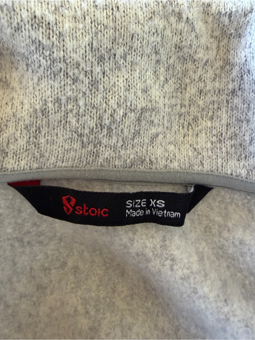 Stoic Gray Plush Fleece Zip Jacket | Size XS - Picture 5 of 8